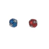 Stainless Steel European Beads 316L Stainless Steel Round enamel Approx 4mm Sold By Bag