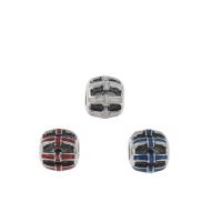 Grânulos de European de aço inoxidável, Aço inoxidável 316L, esmalte & escurecer, Mais cores pare escolha, 10x9mm, Buraco:Aprox 4mm, 5PCs/Bag, vendido por Bag