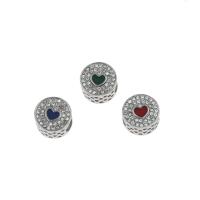 Stainless Steel European Beads 316L Stainless Steel enamel & with rhinestone Sold By Bag