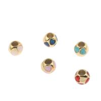 RVS European Beads, 316L roestvrij staal, Ronde, gold plated, glazuur, meer kleuren voor de keuze, 11x9mm, 5pC's/Bag, Verkocht door Bag