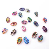 Bijoux de perles en alliage de Zinc , Placage de couleur d'or, impression & mélangé, protéger l'environnement, sans nickel, plomb et cadmium, 16*11*4mm, 50PC/sac, Vendu par sac