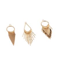 Messing Earring Drop Component, gold plated, verschillende stijlen voor de keuze, nikkel, lood en cadmium vrij, 10pC's/Bag, Verkocht door Bag