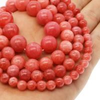 Perline Rhodonite, Cerchio, formato differente per scelta, rosso, Foro:Appross. 1mm, Venduto per Appross. 14.9 pollice filo