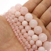 Perles Quartz Rose naturel, Rond, normes différentes pour le choix & facettes, rose, Trou:Environ 1mm, Vendu par Environ 14.9 pouce brin