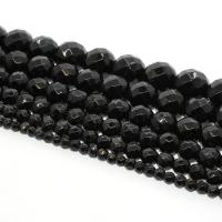 Black Stone Helmet, Pyöreä, erikokoisia valinnalle & kasvot, musta, Reikä:N. 1mm, Myyty Per N. 14.9 tuuma Strand