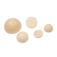 bois Cabochons, dôme, durable & DIY & normes différentes pour le choix, couleur originale, 100pairescouple/sac, Vendu par sac