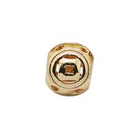 Messing Spacer Kralen, gold plated, DIY & hol, nikkel, lood en cadmium vrij, 8x10mm, Ca 10pC's/Lot, Verkocht door Lot