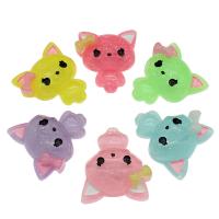 Cartoon Resin Cabochon Cat cute & fashion jewelry & DIY Sold By Bag