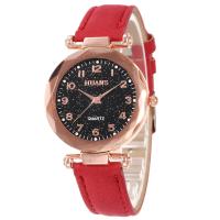 Reloj de Pulsera de Mujeres, Cuero de PU, con Vidrio & aleación de zinc, chapado, Joyería & para mujer, más colores para la opción, 40mm, Vendido por UD