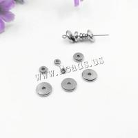 Nerez Ploché beads, Udržitelné & módní šperky & DIY & různé velikosti pro výběr, Původní barva, 100PC/Lot, Prodáno By Lot