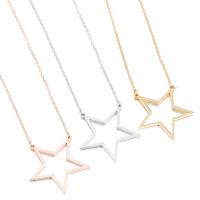 Stainless Steel Jewelry Necklace 316 Stainless Steel Star plated fashion jewelry & for woman Sold By Strand