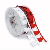 Feltro decoração de fitas, Árvore de Natal, Sustentável & Design de Natal, Mais cores pare escolha, 30mm, 10m/Spool, vendido por Spool