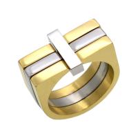 Titanium Staal Finger Ring, plated, verschillende grootte voor keus & voor de mens, meer kleuren voor de keuze, 12mm, Verkocht door PC