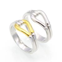 Titanium Steel Finger Ring plated fashion jewelry & Unisex & hollow Sold By PC