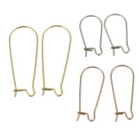 Rozsdamentes acél Hook earwire, Stainless Steel, galvanizált, különböző méretű a választás, több színt a választás, 100PC-k/Lot, Által értékesített Lot