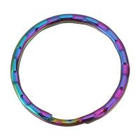 Fecho chave de aço inoxidável, Rosca, joias de moda & DIY, multi colorido, 25mm, Buraco:Aprox 21.5mm, 100PCs/Lot, vendido por Lot