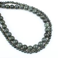 Russian Serpentine Beads Round green Approx 1mm Sold Per Approx 14.9 Inch Strand