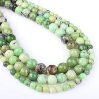 Australien Jade Bead, Rund, olika storlek för val, grön, Hål:Ca 1mm, Såld Per Ca 14.9 inch Strand