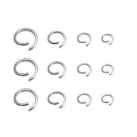 Stainless Steel Otvoreno Ring, Nehrđajući čelik, Uštipak, možete DIY & različite veličine za izbor, izvorna boja, 600računala/Lot, Prodano By Lot