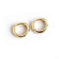 925 Sterling Silver Hoop Earrings Donut plated for woman Sold By Pair