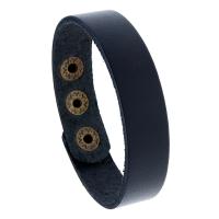 Kunstleder Armband, mit Eisen, rund, Modeschmuck & unisex, keine, 16mm, verkauft per 9.25 ZollInch Strang