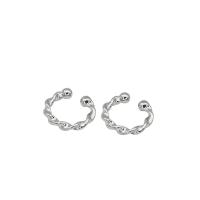 laiton Clip boucle d’oreille, Placage, bijoux de mode & pour femme, plus de couleurs à choisir, protéger l'environnement, sans nickel, plomb et cadmium, 12mm, 2pairescouple/lot, Vendu par lot