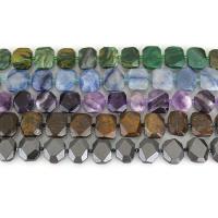 Mješoviti Gemstone perle, Dragi kamen, različiti materijali za izbor, 14-22x23-25x7-8mm, Rupa:Približno 1.5mm, Približno 17računala/Strand, Prodano Per Približno 15.5 inčni Strand