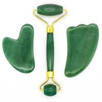 Massage Smykker, Groene Aventurijn, met Zinc Alloy, gold plated, gepolijst & verschillende stijlen voor de keuze, groen, 6x145mm, Verkocht door PC