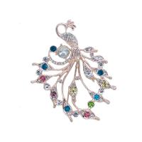 Zinc Alloy Brooches plated fashion jewelry & for woman & with rhinestone nickel lead & cadmium free Sold By Lot