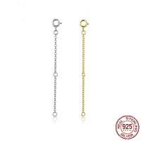 925 sterling zilver Ketting Chain, plated, ovale keten & verschillende stijlen voor de keuze, Verkocht door Strand