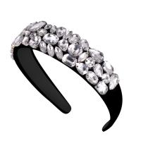 Hair Bands Cloth for woman & with rhinestone black Sold By PC