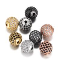 Grânulos de espaçador latão, cobre, with Strass, unissex & tamanho diferente para a escolha, Mais cores pare escolha, 6PCs/Lot, vendido por Lot