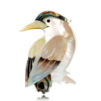 Zinc Alloy Brocher, Abalone Shell, Bird, mode smykker & for kvinde, 50x38mm, Solgt af PC