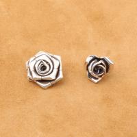 Ciondolo in argento 925, 925 sterline d'argento, Rose, placcato argento antico, DIY & stili diversi per la scelta, Foro:Appross. 1mm, Venduto da PC