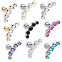 Gioielleria da Piercing orecchio in acciaio inox, Ciondolo in acciaio inossidabile, placcato, unisex, nessuno, 13mm,4mm, Venduto da PC