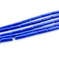 Lapis lazuli perler, Kolonne, poleret, du kan DIY, mørkeblå, 4x13mm, Længde Ca. 15.35 inch, 5Strands/Lot, Solgt af Lot