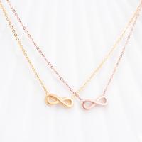 Collier d'acier titane, Infini, Placage, chaîne Rolo & pour femme, plus de couleurs à choisir, 18mm, Vendu par Environ 15.7 brin