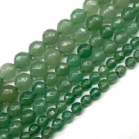 Πράσινη Aventurine Χάντρα, γυαλισμένο, DIY & πολύπλευρη, πράσινος, Sold Per Περίπου 15.7 inch Strand