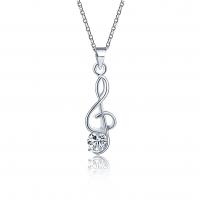 Zink Alloy Smycken Collier, med STRASS, Unisex, silver, Säljs av PC