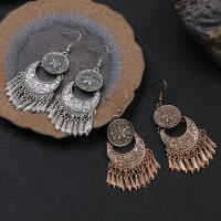 Fashion Fringe Örhängen, Zink Alloy, Geometriskt mönster, plated, Vintage, fler färger för val, nickel, bly och kadmium gratis, 76x30mm, Säljs av Par