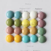 resina Pendiente Stud Componente, Cúpula, pulido, uso para la celda DIY / cadena de llaves / tocado / broche, más colores para la opción, 14mm, 10PCs/Bolsa, Vendido por Bolsa