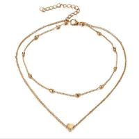 Colar de jóias de liga de zinco, with 2.76 inch extender chain, Roda, banhado, para mulher & 2 fios, Mais cores pare escolha, 295mm,345mm, vendido para Aprox 13.58 inchaltura Strand