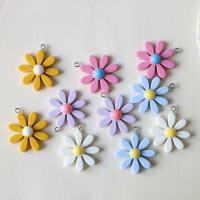 Resina-Pendant, resina, Fiore, lucido, con gancio appeso & può anche essere utilizzato come accessori per capelli o cellulare decorazione di DIY, nessuno, 3cm, 10PC/borsa, Venduto da borsa