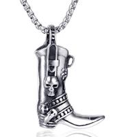 Bijoux pendentifs en acier inoxydable , pour homme, argent, 2PC/lot, Vendu par lot