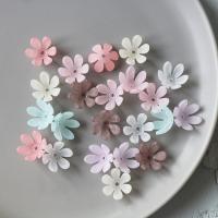 Akryl ørering drop komponent, Flower, du kan DIY & frosted, flere farver til valg, 18x10mm, 500pc'er/Bag, Solgt af Bag