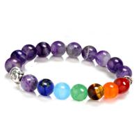 Piedra natural Pulsera, Joyería & unisexo, más colores para la opción, 10mm, Vendido por UD