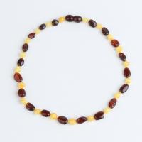 Jewelry Gemstone muince, Amber, le Snáithín Cadáis, jewelry faisin & do leanaí, dathanna níos mó le haghaidh rogha, 32-33cm, Díolta De réir Snáithe