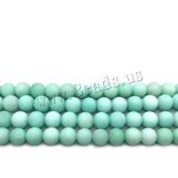 Natural Amazonite Beads ​Amazonite​ Round DIY & frosted cyan Sold By Strand