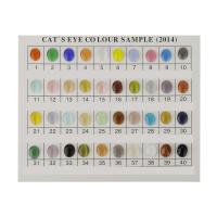 Cats Eye Jewelry Beads Ellipse plated 1Bags/ 