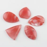 Ciondoli in Agata Rosso, agate misto, rosa, 35*36*8~47*39*8mm, Foro:Appross. 1.5mm, 10PC/borsa, Venduto da borsa